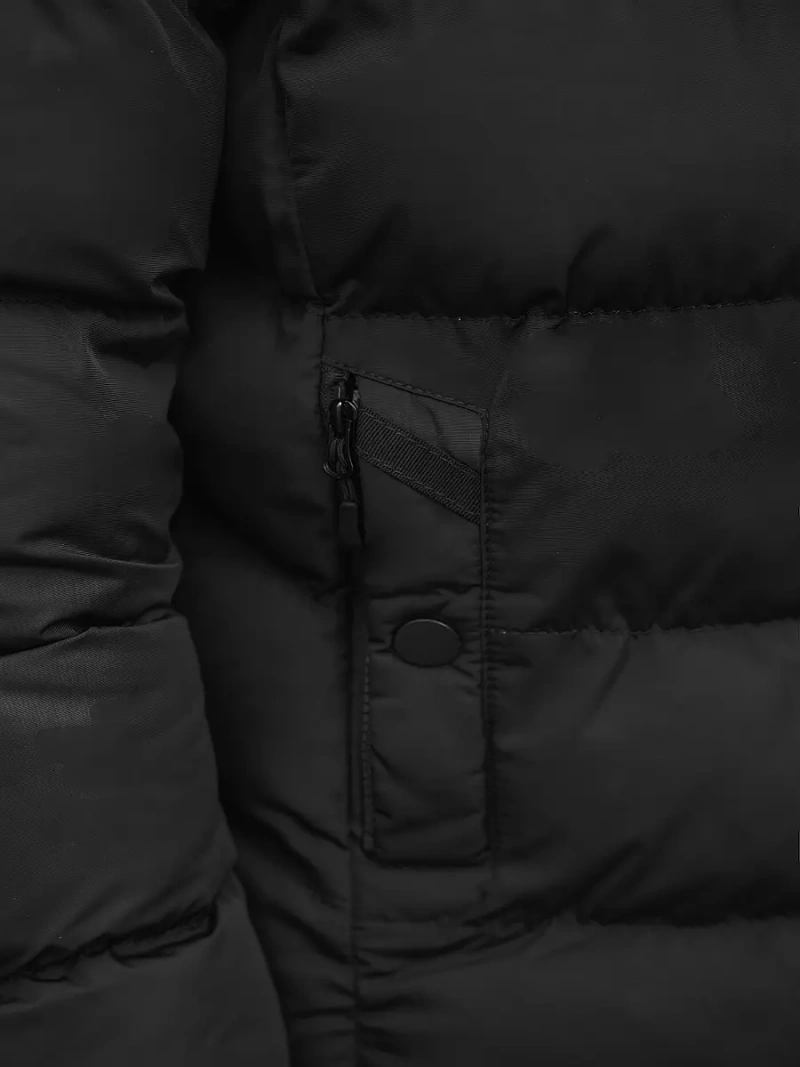 Férfi Steppelt Kabát Fekete OZONEE JS/M8107