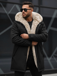 Férfi téli parka kabát fekete OZONEE JS/22M316/392Z