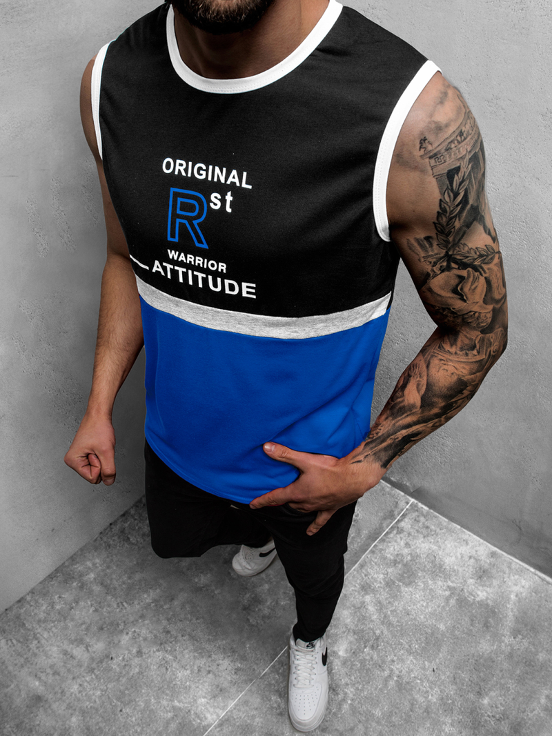 Férfi trikó Kék OZONEE JS/SS11082Z