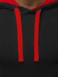 Férfi póló Fekete-piros OZONEE O/1273Z