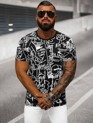 Férfi Póló Fekete OZONEE O/T1269/3