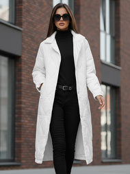 Női téli kabát fehér OZONEE JS/5M3177/281Z