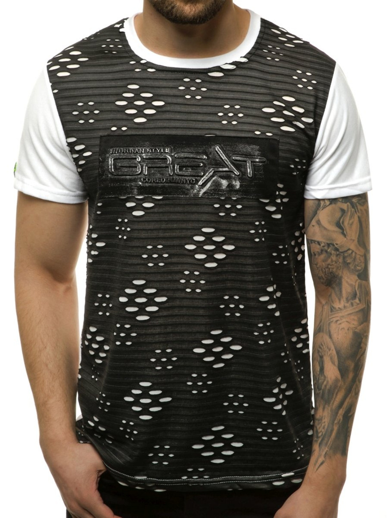 Férfi póló Fehér OZONEE JS/KS2083