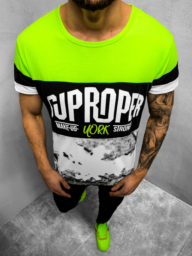 Férfi póló Zöld OZONEE JS/KS1974Z