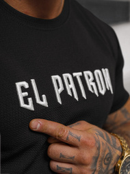 Férfi Póló Fekete OZONEE O/T7283