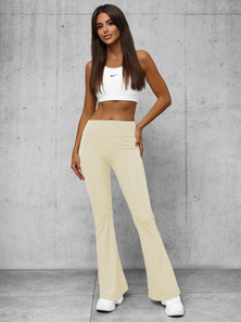 Női leggings széles lábakkal Ecru OZONEE O/KTK006-J