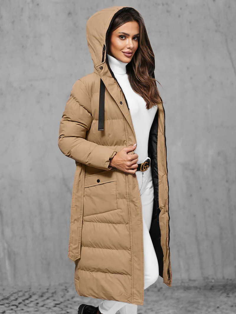 Női téli kabát camel OZONEE JS/5M3178/84