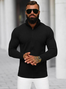 Férfi Pulóver Fekete OZONEE NB/MM6004/4Z