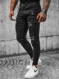 Férfi Farmer Nadrág Fekete OZONEE E/5389/02