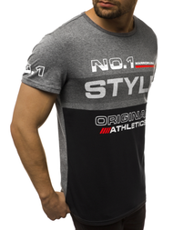 Férfi póló Grafit-Fekete OZONEE JS/SS10900