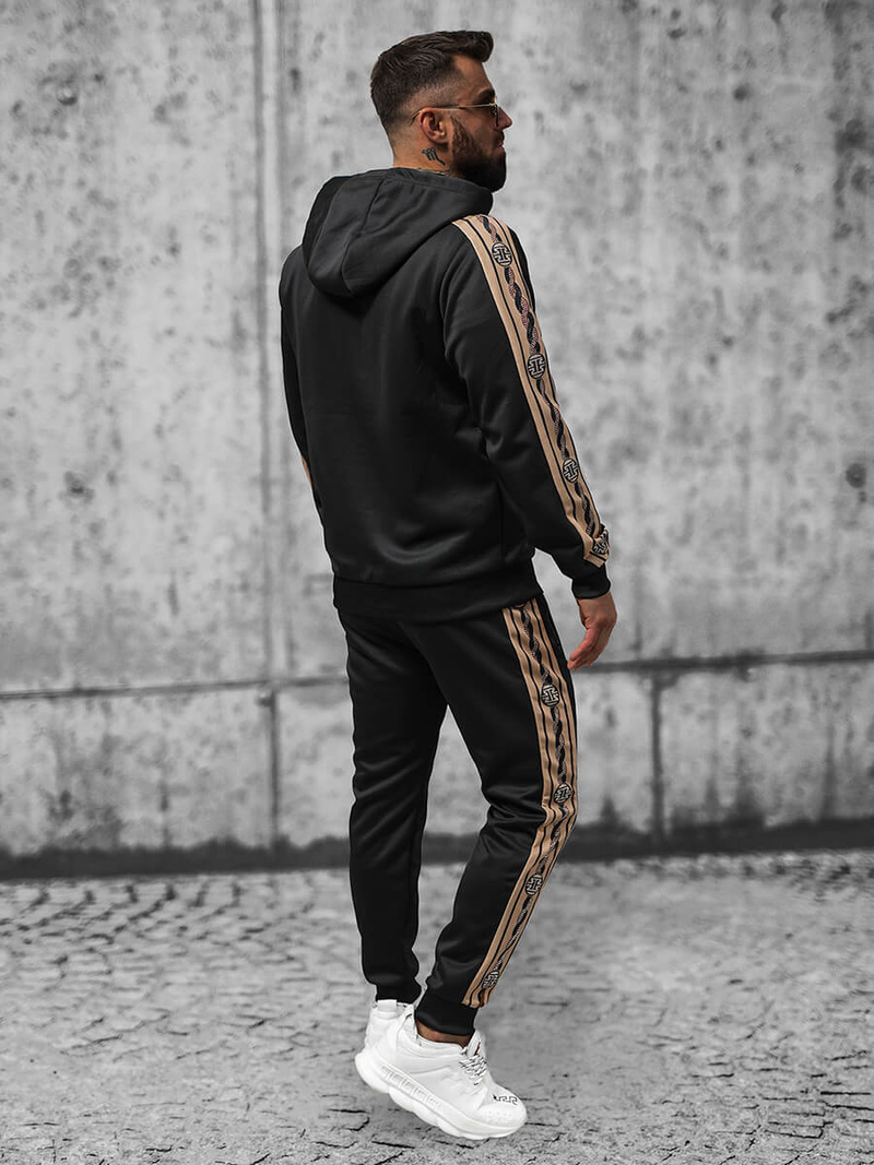 Férfi Szabadidő Együttes Fekete OZONEE O/3A167