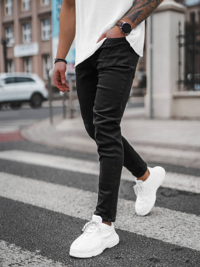 Férfi Farmer Nadrág Fekete OZONEE E/5195/03