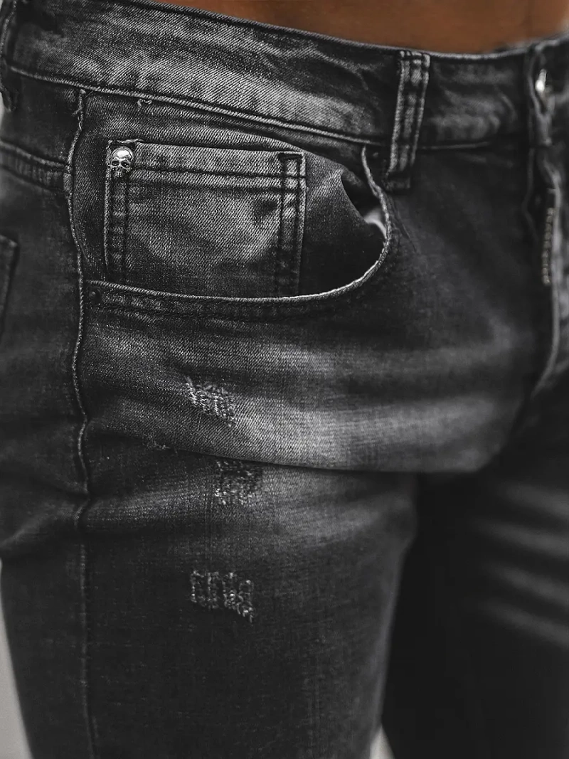 Férfi farmer nadrág fekete OZONEE NB/MP0126N