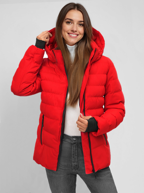 Női téli kabát Piros OZONEE JS/M769/270