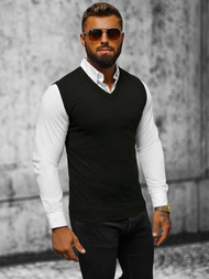 Férfi Pulóver Fekete OZONEE NB/MM6005/4Z