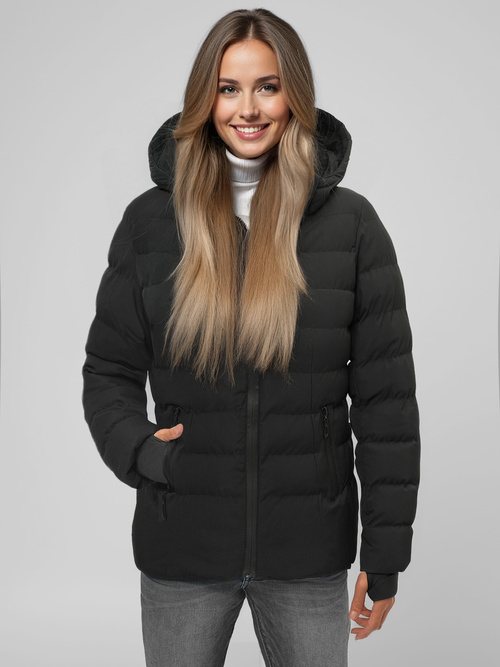 Női téli kabát Fekete OZONEE JS/M769/392