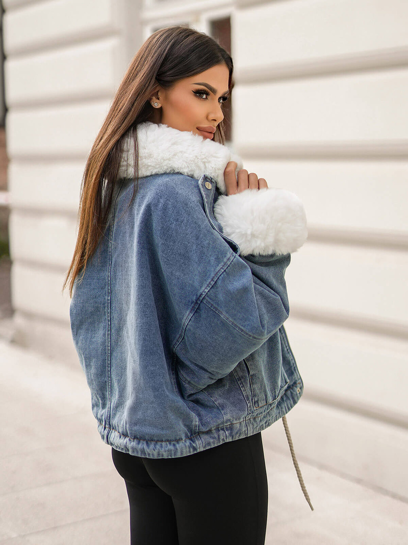 Női farmer dzseki kék OZONEE JS/11Z8219