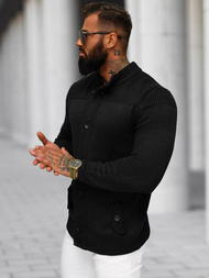 Férfi Pulóver Fekete OZONEE NB/MM6011/4Z