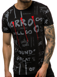 Férfi póló Fekete OZONEE JS/SS10926