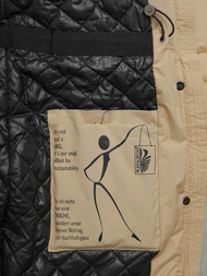 Női téli kabát bézs OZONEE O/W377