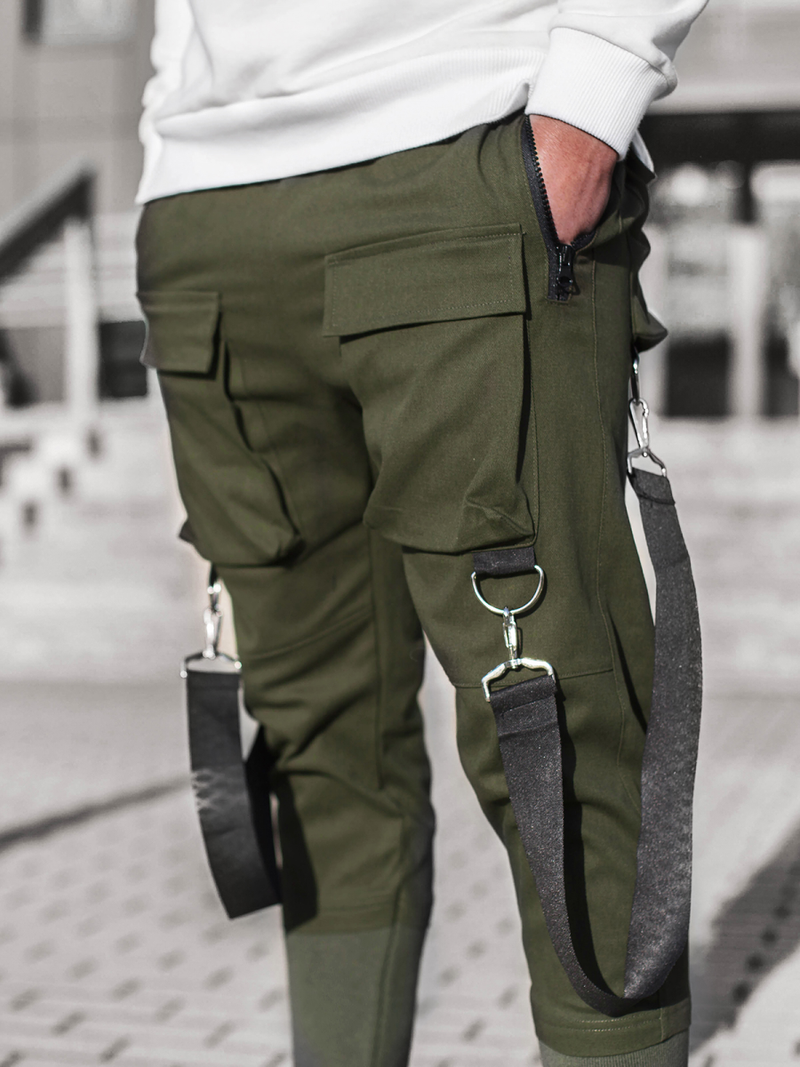 Férfi nadrág jogger Khaki OZONEE G/11133