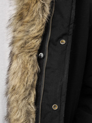 Férfi téli parka kabát fekete OZONEE O/5578Z