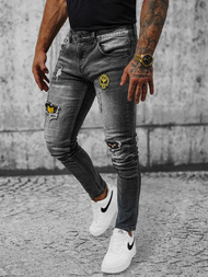 Férfi farmer nadrág szürke OZONEE NB/MP0167G