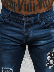 Férfi farmer nadrág sötét-kék OZONEE NB/MP0015BS