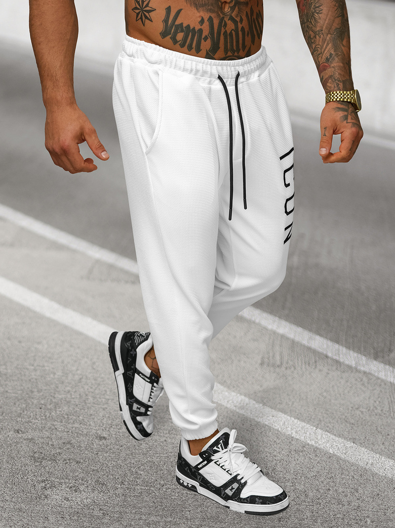 Férfi melegítő nadrág Fehér OZONEE O/D9125Z