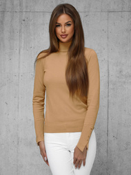 Női pulóver camel OZONEE JS/8002/2