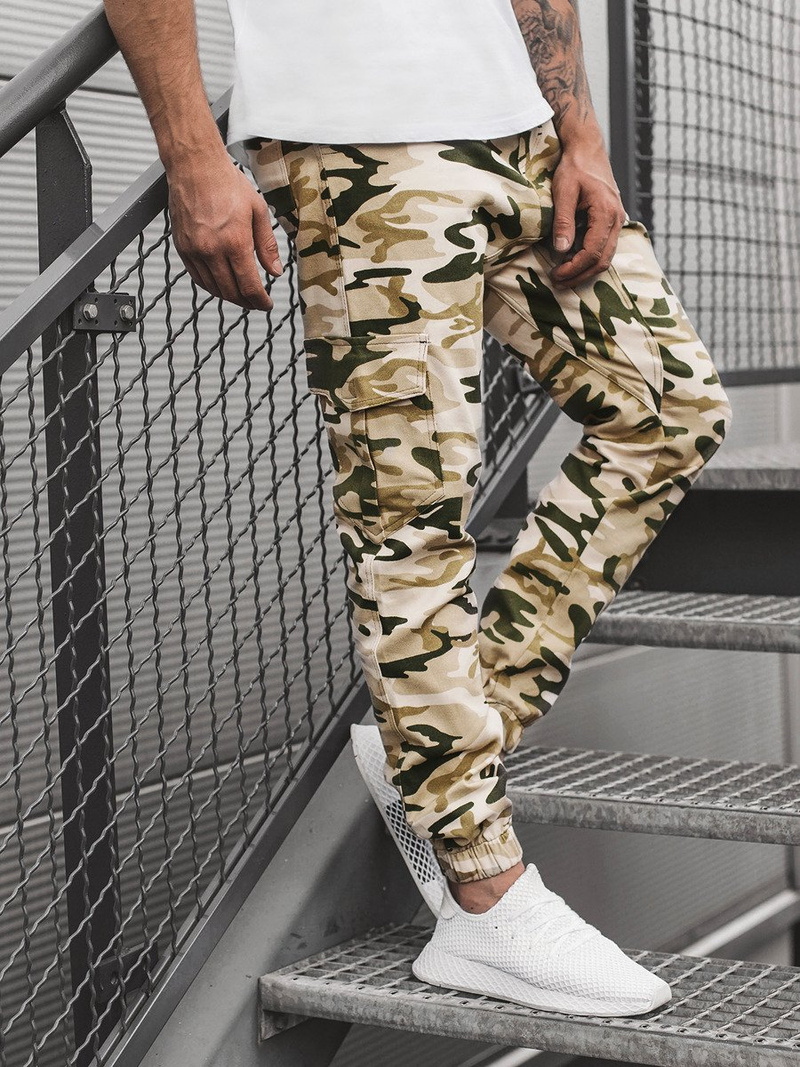 ATHLETIC 404 Férfi nadrág jogger Bézs