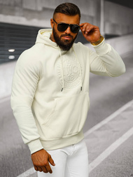 Férfi kapucnis felső ecru OZONEE JS/27B6510/155