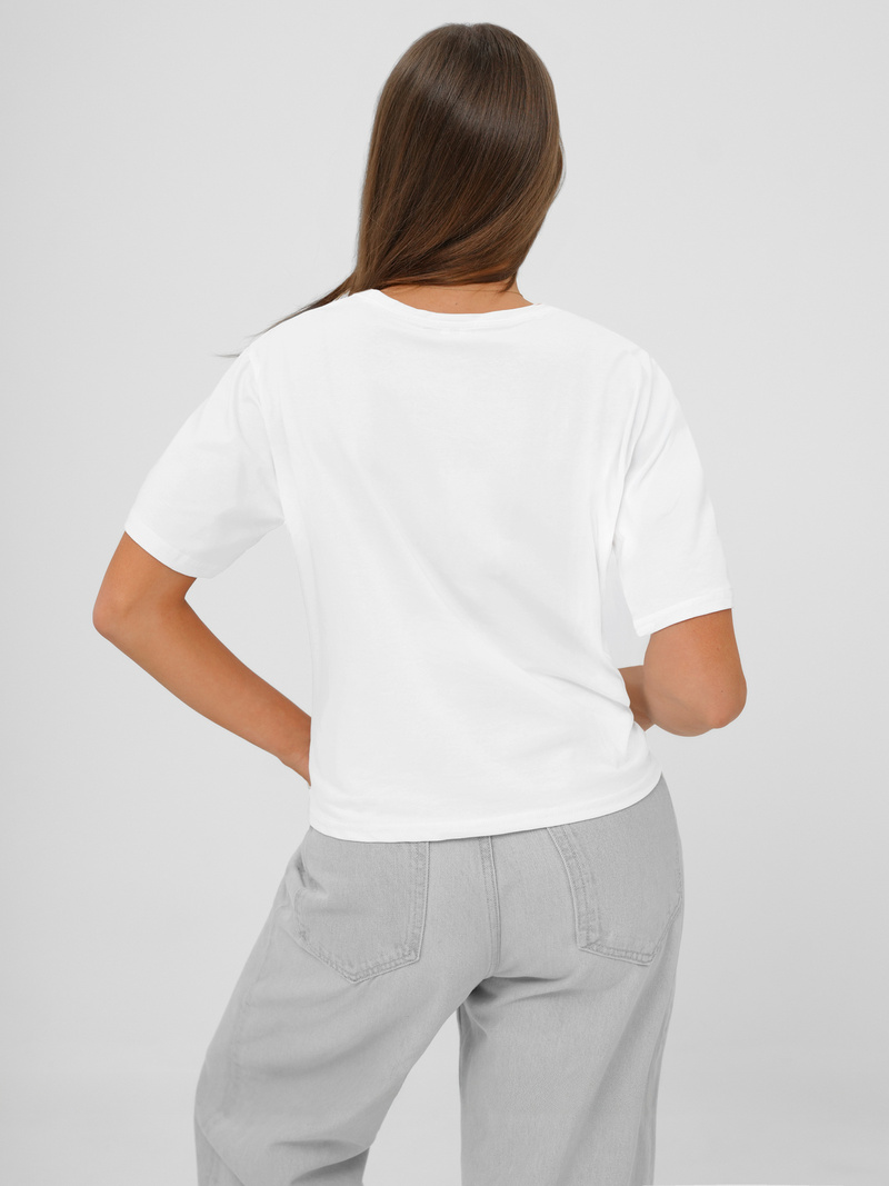 Női Polo Fehér-Kék OZONEE JS/RJ77247