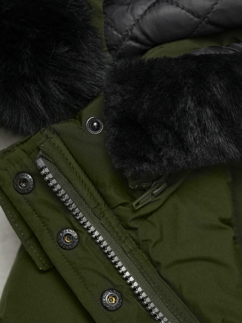 Női téli kabát khaki OZONEE O/W377Z