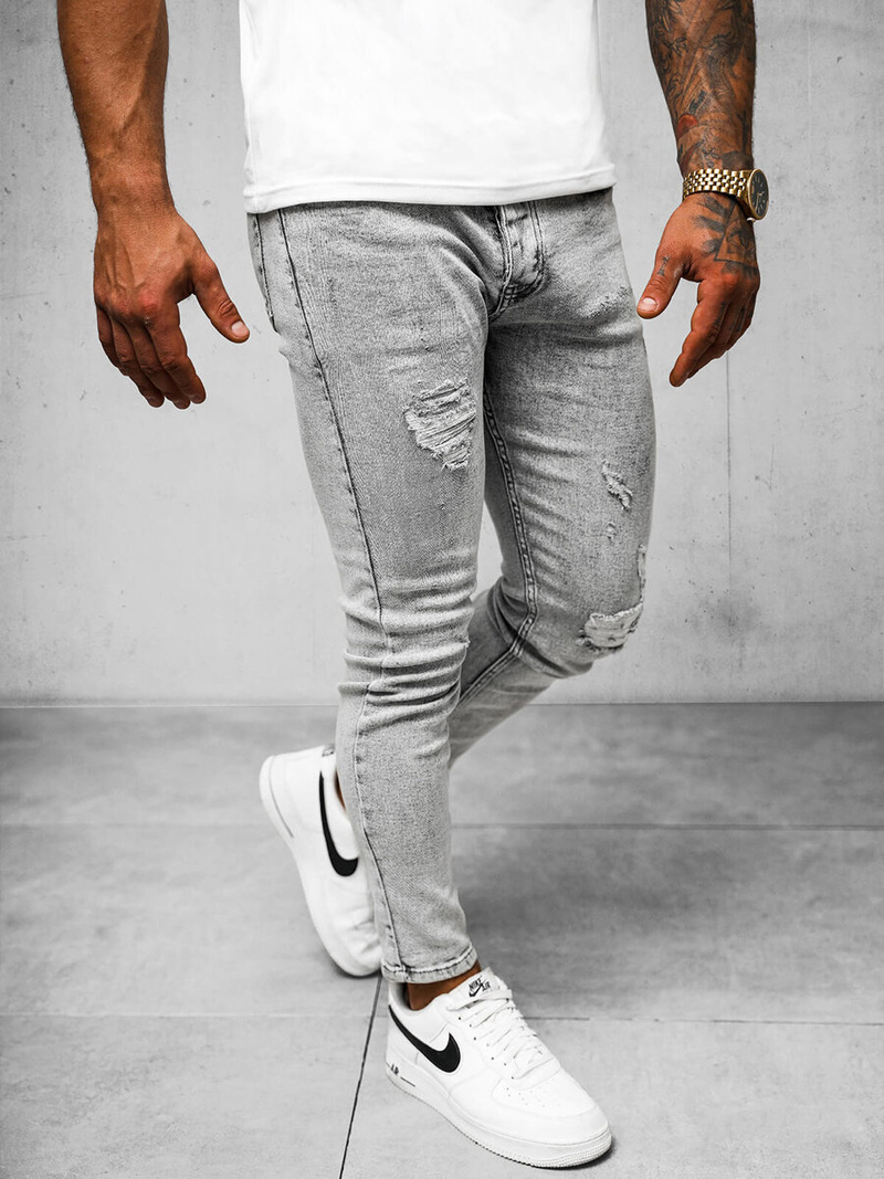 Férfi farmer nadrág szürke OZONEE O/2358/2