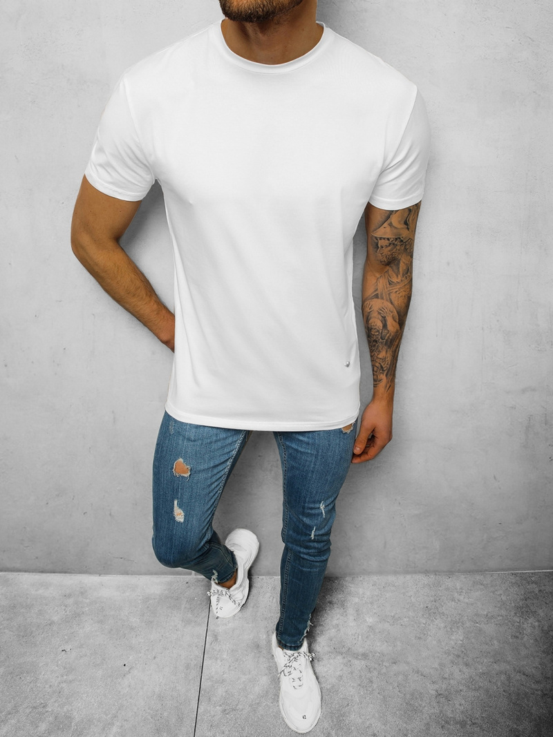 Férfi póló Fehér OZONEE NB/3001