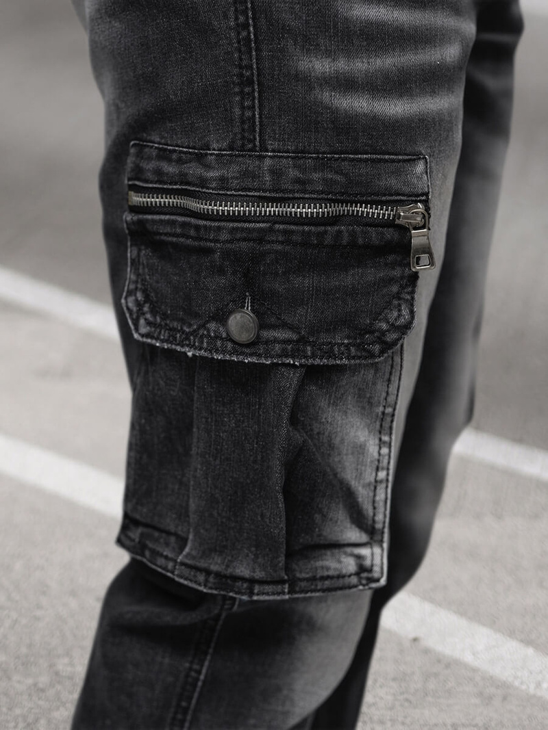 Férfi Nadrág Jogger fekete OZONEE NB/MP0108N