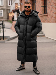 Férfi téli kabát fekete OZONEE O/M3202Z