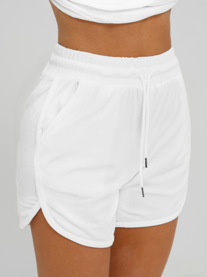 Női Melegítő Szett Velúr Fehér OZONEE JS/35C1717/1