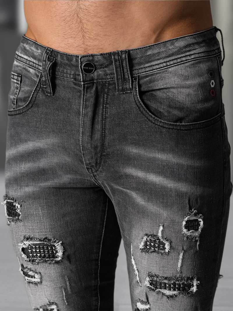 Férfi farmer nadrág fekete OZONEE NB/MP0152NZ