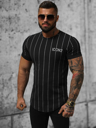 Férfi Póló Fekete OZONEE O/P1116