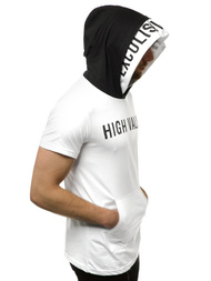 Férfi galléros póló Fehér OZONEE MAD/3076