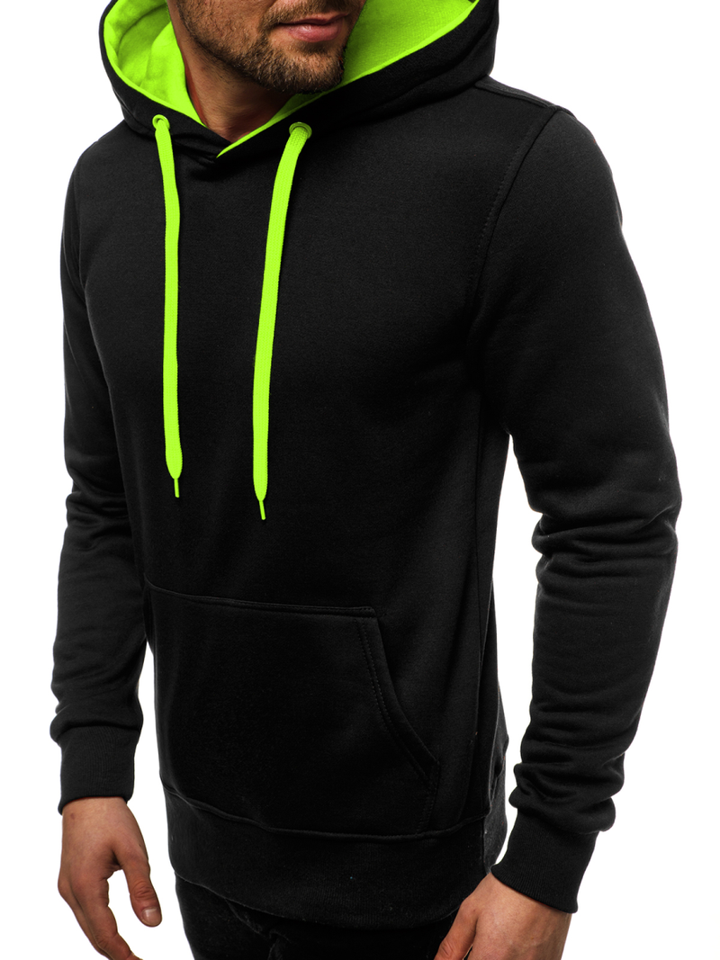 Férfi blúz Fekete-celadon OZONEE JS/2011