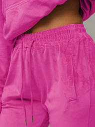 Női Melegítő Szett Velúr Sötét-Rózsaszín OZONEE O/8C1175/19Z