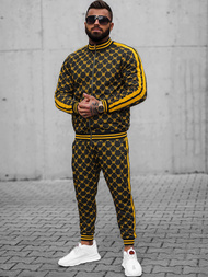 Férfi Melegítő Együttes Fekete-Sárga OZONEE O/12136