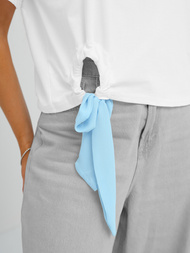 Női Polo Fehér-Kék OZONEE JS/RJ77247