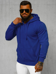 Férfi kapucnis pulóver kobalt OZONEE JS/2008Z