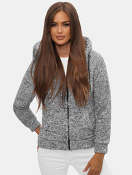 Női kapucnis pulóver Fekete OZONEE JS/HH010/1Z