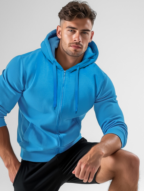 Férfi Melegítő felső égkék színű OZONEE JS/2008