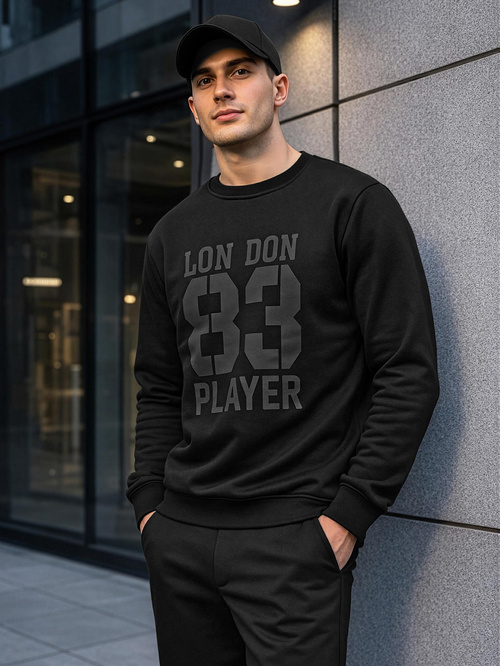 Férfi Melegítő Felső Fekete OZONEE JS/8B1976/3